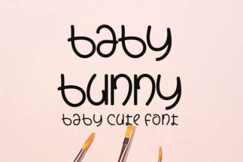 Baby Bunny Font  4