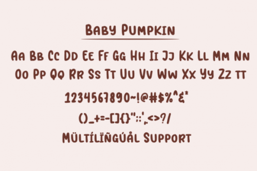 Baby Pumpkin Font 6