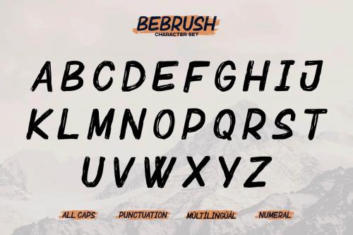 Bebrush Handbrush Font 8