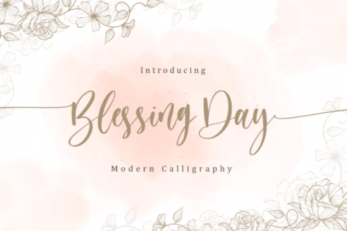 Blessing Day Font 1
