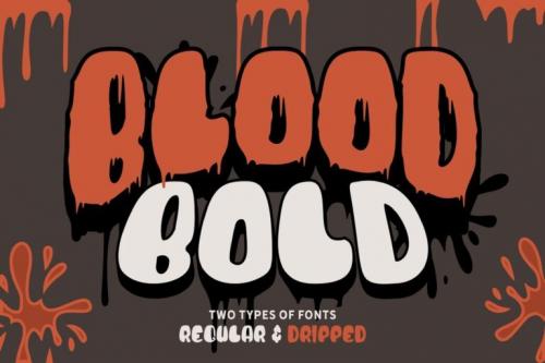 Blood Bold Driped Font 1