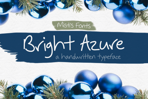 Bright Azure Font 1