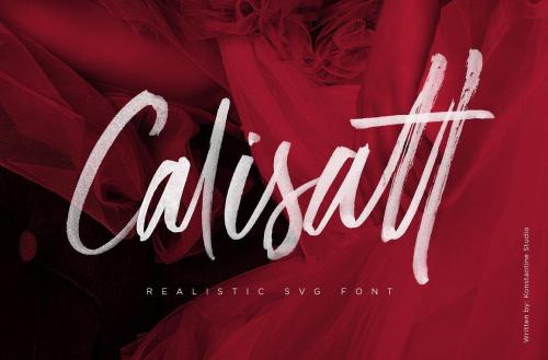 Calisatt Brush SVG Font 1