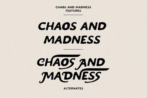 Chaos And Madness Font 6