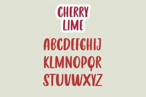 Cherry Lime Font  7