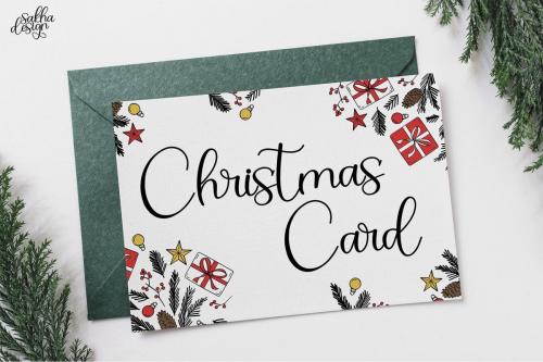 Christmas Bell Calligraphy Script Font 2