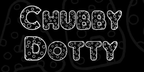 Chubby Dotty Font 1