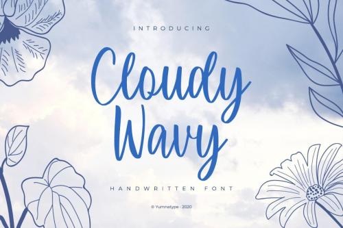 Cloudy Wavy Font 1