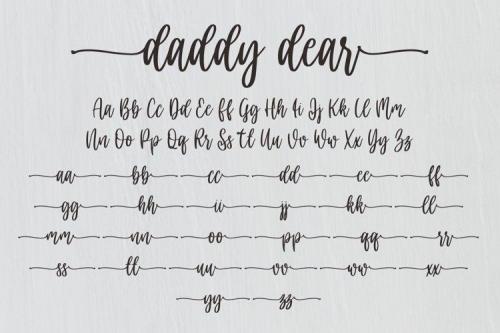 Daddy Dear Font  7