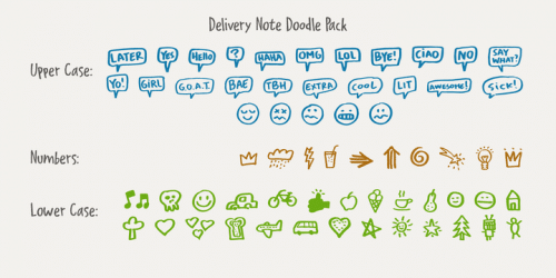 Delivery Note Font 5