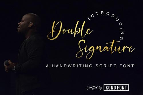 Double Signature Font 1