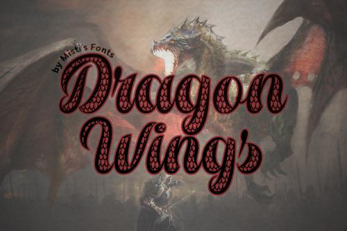 Dragon Wings Font 1