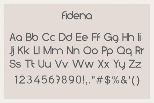 Fidena Sans Serif Font 6