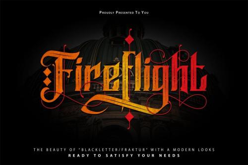 FireFlight Blackletter Modern Font 1