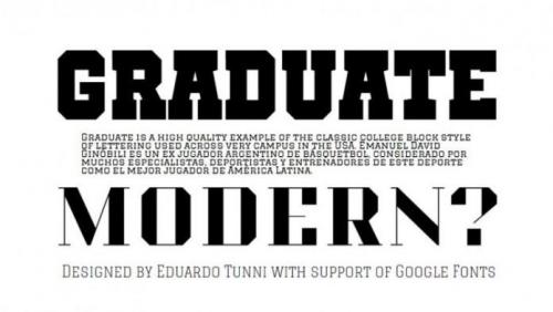 Graduate Font
