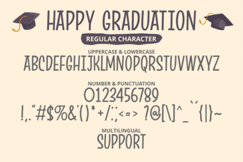 Happy Graduation Font 3