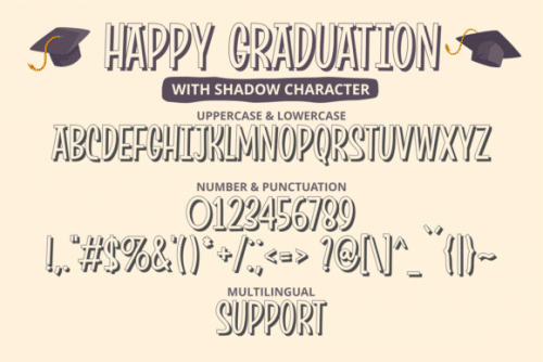 Happy Graduation Font 4