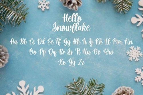 Hello Snowflake Font 8