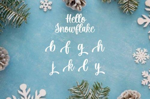 Hello Snowflake Font 9