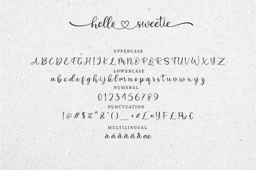 Hello Sweetie Font 5