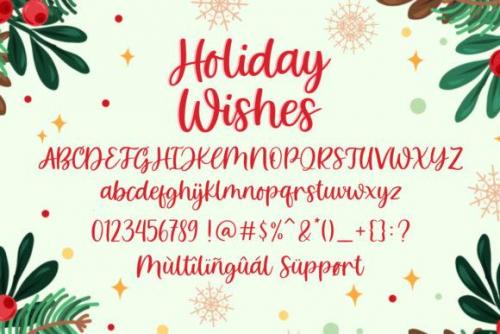 Holiday Wishes Font 3