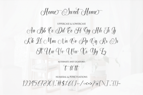 Home Sweet Home Font 8