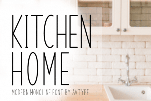 Kitchen Home Font 1