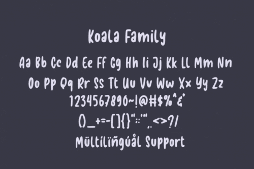 Koala Family Font 5