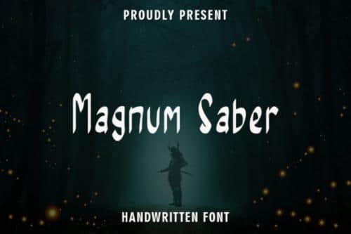 Magnum Saber Font 1