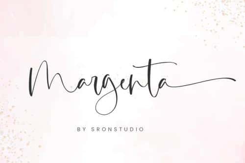 Margenta Calligraphy Script Font