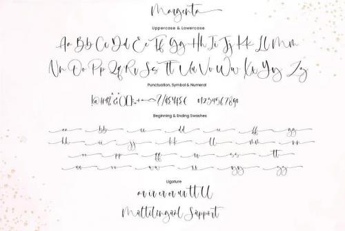Margenta Calligraphy Script Font 9