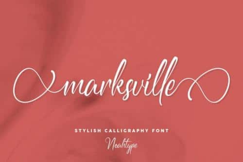 Marksville Calligraphy Font