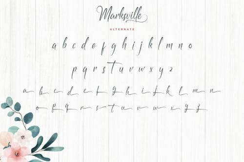 Marksville Calligraphy Font 8