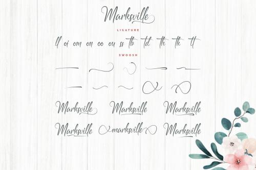 Marksville Calligraphy Font 9