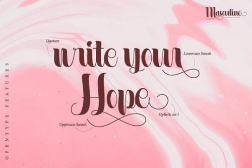 Masculine Font 8