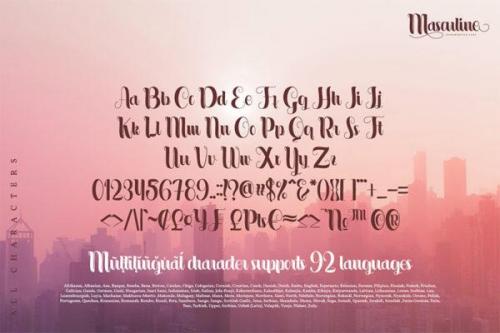 Masculine Font 9