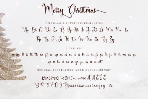 Merry Christmas BabyCalligraphy Font 