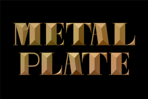 Metal Plate Font