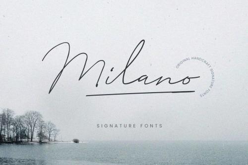 Milano Signature Script Font 1
