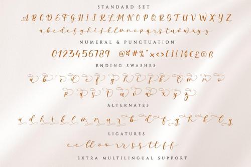 Milda Bouncy Calligraphy Script Font 5