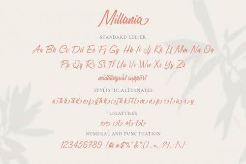 Millania Font 8