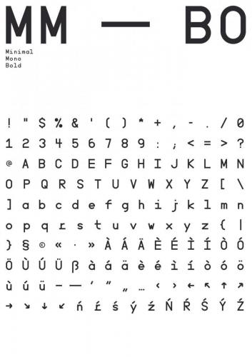Minimal Mono Font 4