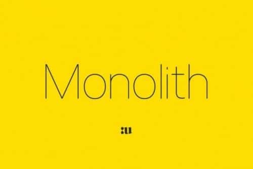 Monolith Sans Serif Font