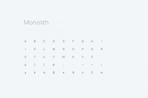 Monolith Sans Serif Font 7
