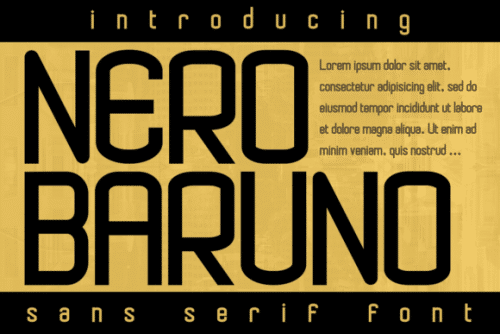 Nero Baruno Font 1