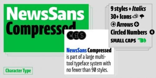 NewsSans Compressed Font 1