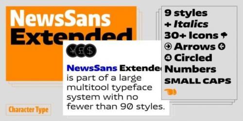 News Sans Extended Font