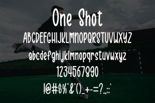 One Shot Font 4