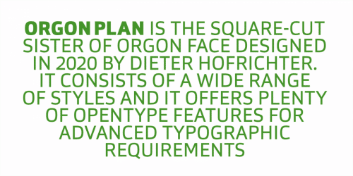 Orgon Plan Font 8