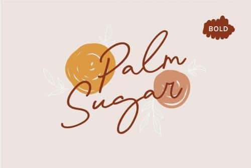 Palm Sugar Font 10